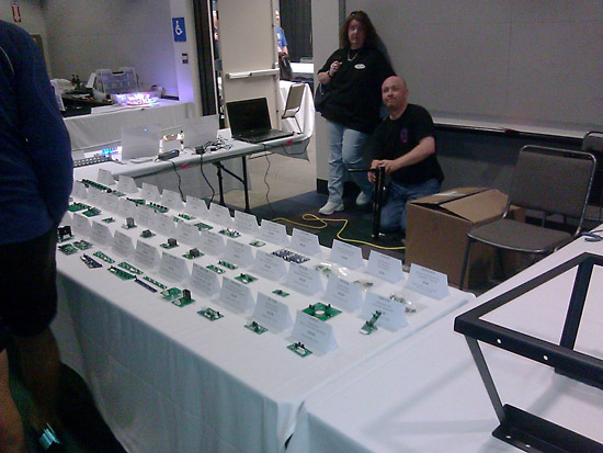 Great Lakes Modular displays all of their PCB reproductions