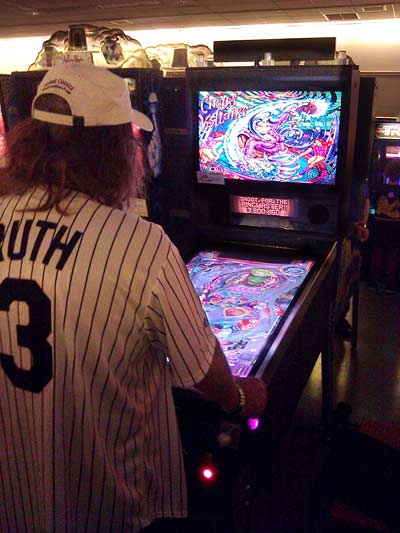 Another shot of John playing the game