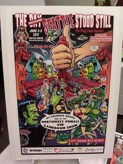 The poster Greg made for the show