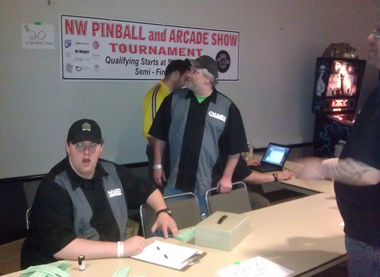 "Dude, it's okay that I take your picture. I'm with Pinball News."