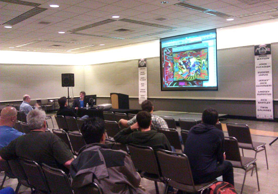 I popped in to take a shot of Doug Watson telling the back story of the art of BK2K