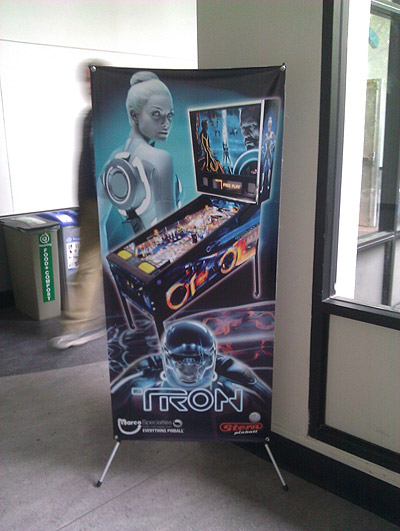Marco Specialties put Stern posters all over the show, including the seminar room