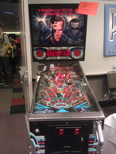 Rodney Olson won the raffle and will add it to his large collection of games, many of which appeared at the show