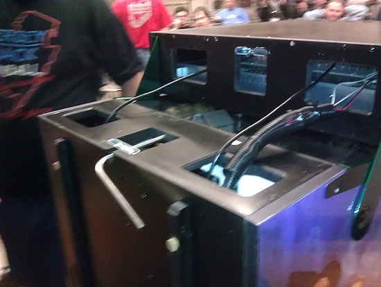 Hey, I thought this game was all Williams parts!?! That's Okay, I think this backbox lockdown mech is better anyway!