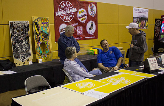The Twisted Pins stand
