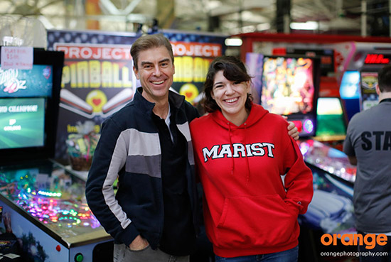 The Project Pinball booth