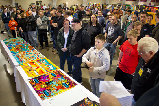 The auction crowd