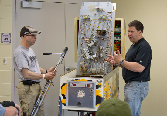 Clay and John with their demonstration Fire Queen