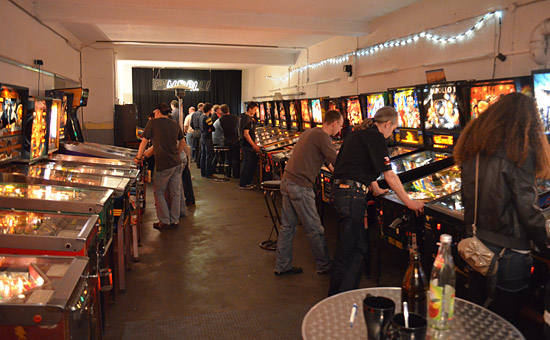 Games at the Pinballcenter garage