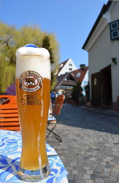 A beer, earlier