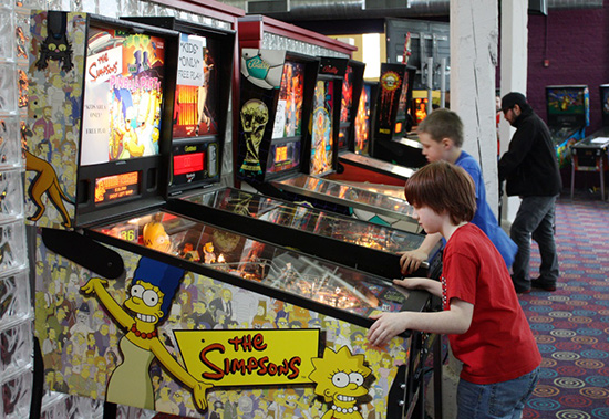 The kids free play area