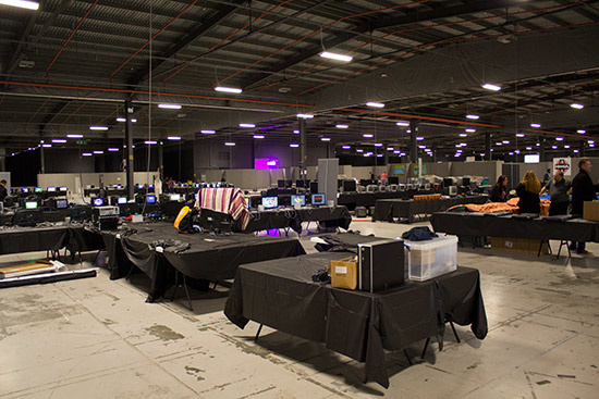 Setting-up at Play Expo