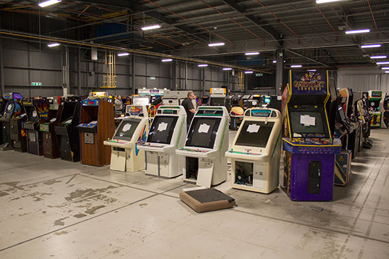 An even bigger display of arcade video games this year