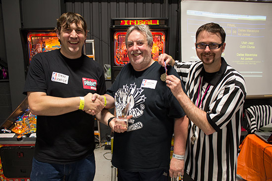 Winner of the Pinball Mania NBA Challenge, Colin Clunie