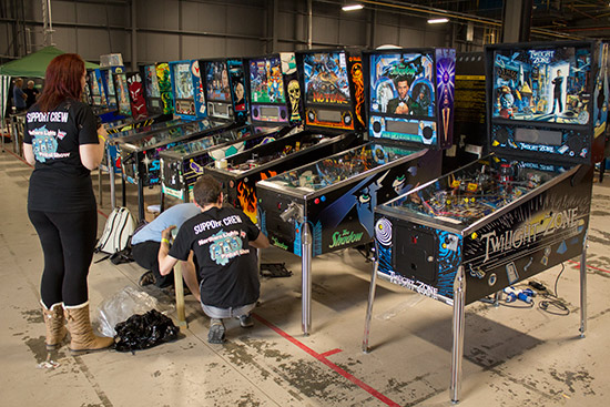 Set-up of the pinball zone
