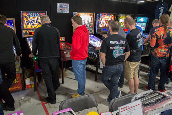 Machines on the Pinball Heaven stand
