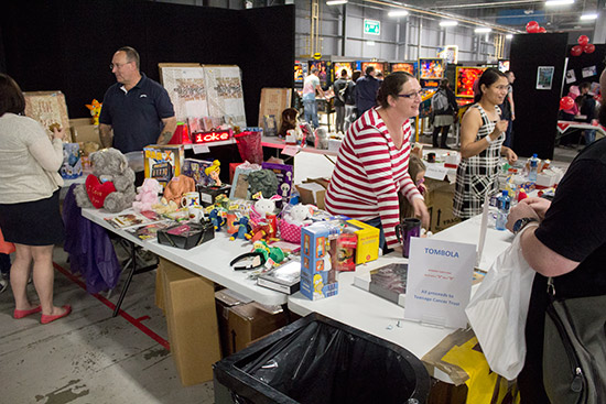 The tombola stand