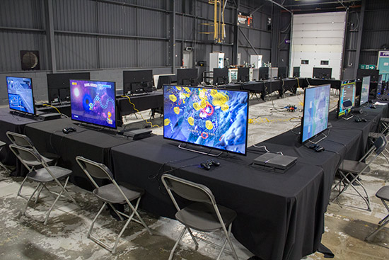 There is no shortage of gaming places, but they will all be full tomorrow
