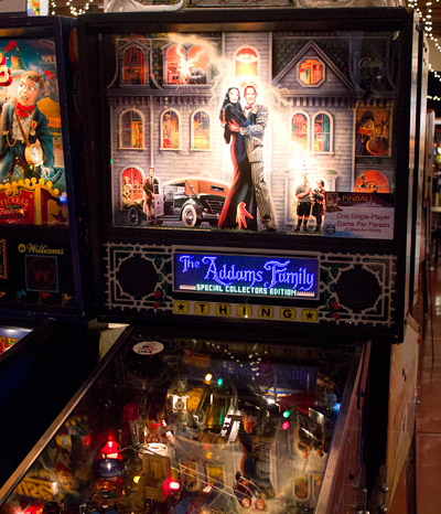 This Addams Family had an as-yet-unreleased ColorDMD display fitted