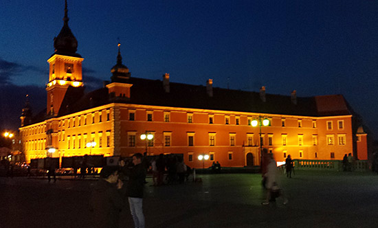 Warsaw by night
