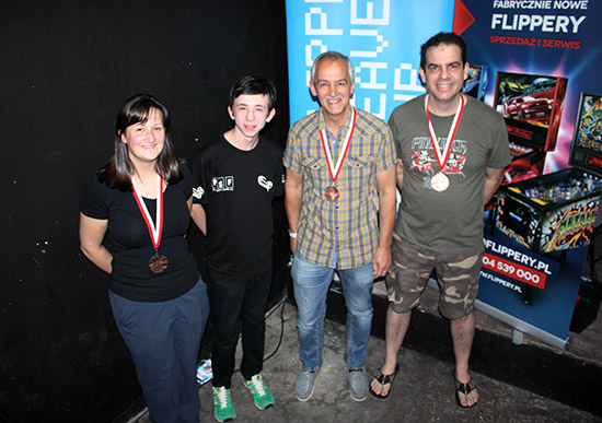 Team Tournament bronze medal winners - Team UK (L-R):