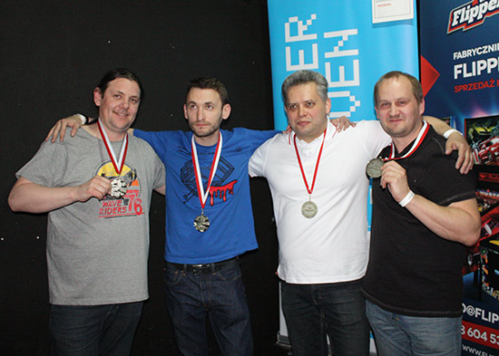 Team Tournament silver medal winners - Team Poland 1 (L-R):