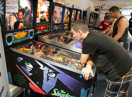 Swapped flippers made achieving a high score on The Shadow tricky