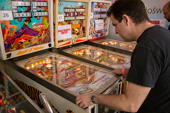Three of the Classic Tournament machines