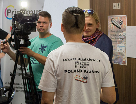 Łukasz in one of the many interviews he gave over the weekend