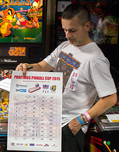 Łukasz shows the votes from each player