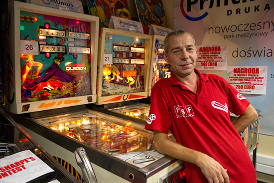 Mirek was on hand throughout the weekend to fix any problems with the machines