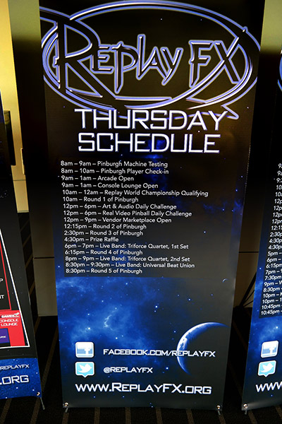 Thursday's schedule
