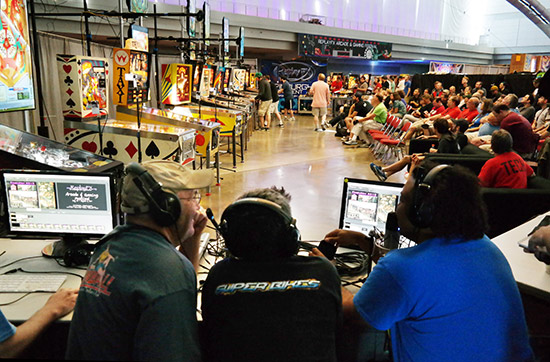 The view of the Division &ldquo;A&rdquo; Finals area from the broadcasting booth