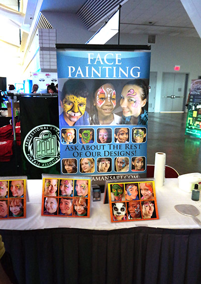 There was plenty to do for the non-hardcore gamer, including having your face painted