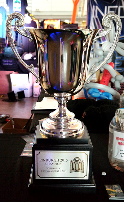 Pinburgh 2015 Division “A” Winners’ Cup waiting for someone to claim