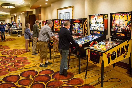 Some of the machines in the side room