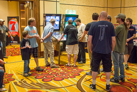 There was a steady queue to play The Hobbit