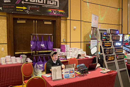 Brett Davies was there with his X-Pin displays and boards