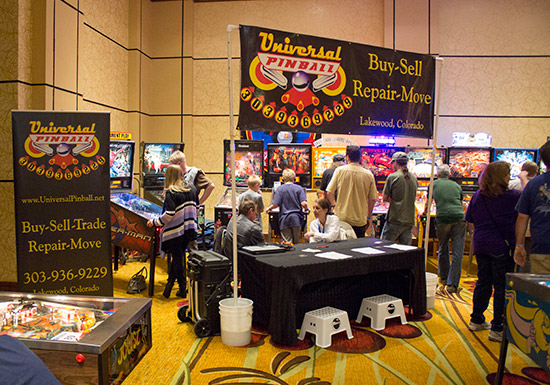 Universal Pinball has a large number of machines for visitors to play