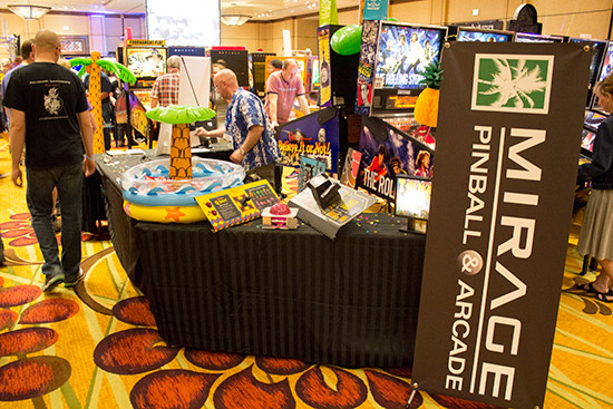 Game refurbisher and reseller Miracle Pinball & Arcade had a stand
