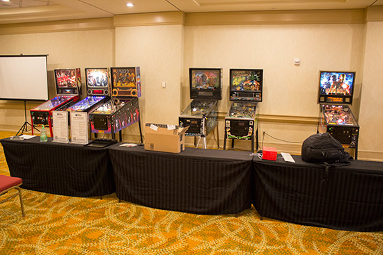 Some of the tournament pinballs