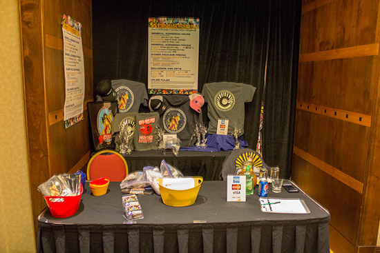 The registration desk