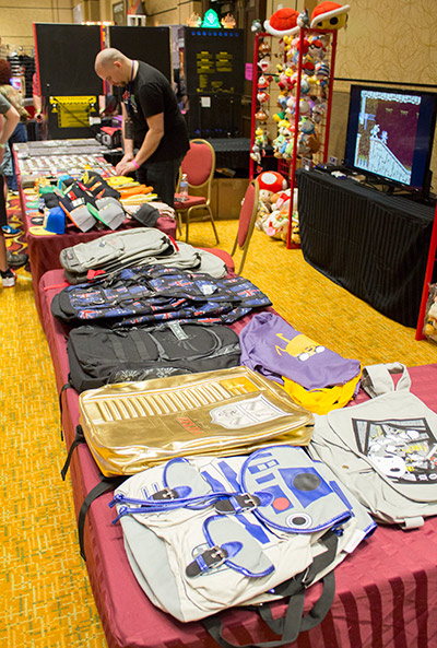 Games Ahoy were selling gamerwear and plush toys as well as game cartridges