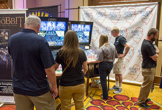 Jersey Jack Pinball had two new The Hobbit machines