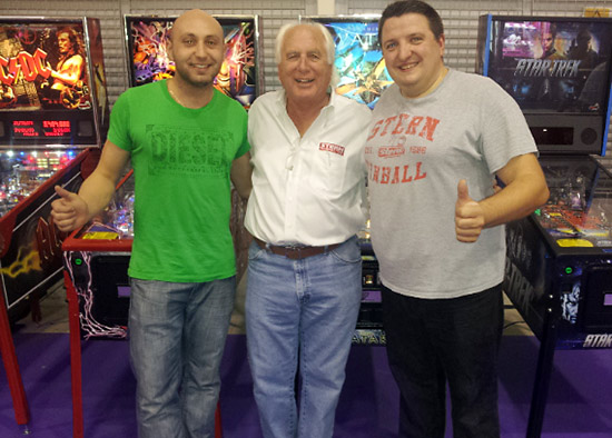 The two finalists - Daniele Celestino Acciari and Franck Bona with Gary Stern