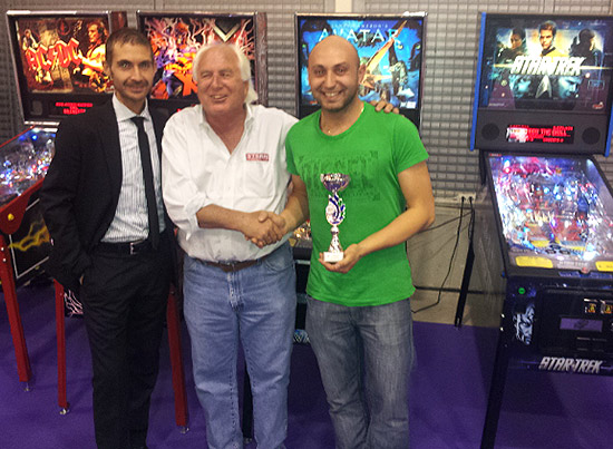 Winner of the Rome Pinball Tournament 2013, 	Daniele Celestino Acciari