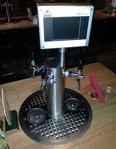 If you want to order a beer you don’t need to call the waiter! The beer can be poured to your glass immediately at the table! Wonderful isn’t it?