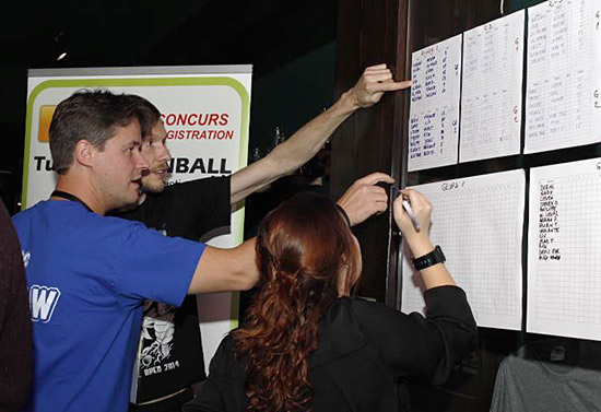 The qualifying round scoreboard