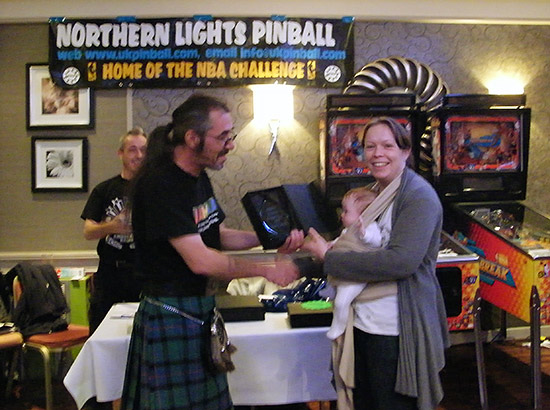 Best female player, Sarah Jarrett