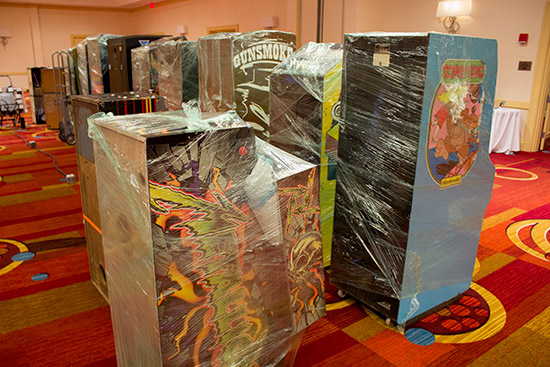 Gradually more machines arrive